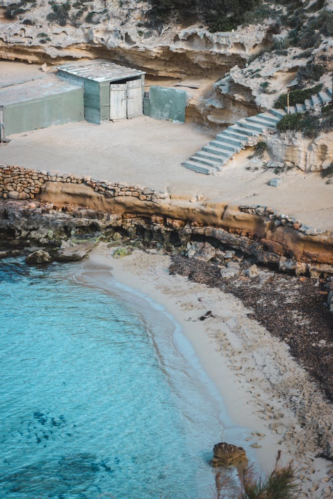 Aerial Footage of Beach in Tilt Shift Lens